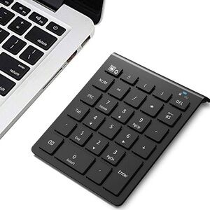 LEKVEY Bluetooth Number Pad for Laptop, Wireless Numeric Keyboard Black